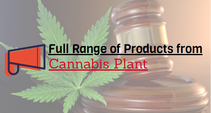 Full Range of Products from Cannabis Plant